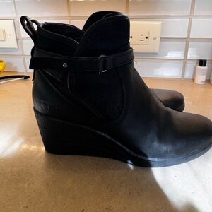 UGG Women's Black Wedge Boots